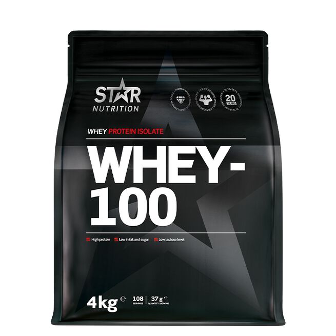 Whey-100 Myseprotein 4 kg Jordgubb